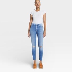 MOTHER High Waisted Looker Ankle Fray in Spice it Up